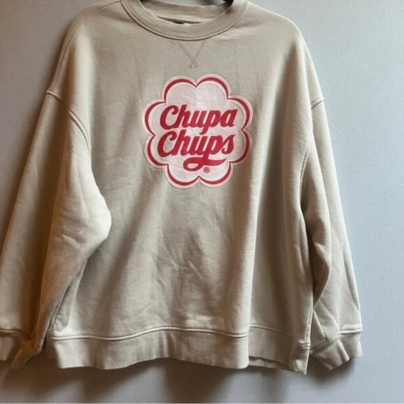Divided H&M Chupa Chups Logo Crewneck Sweatshirt Sz XL - Picture 1 of 8